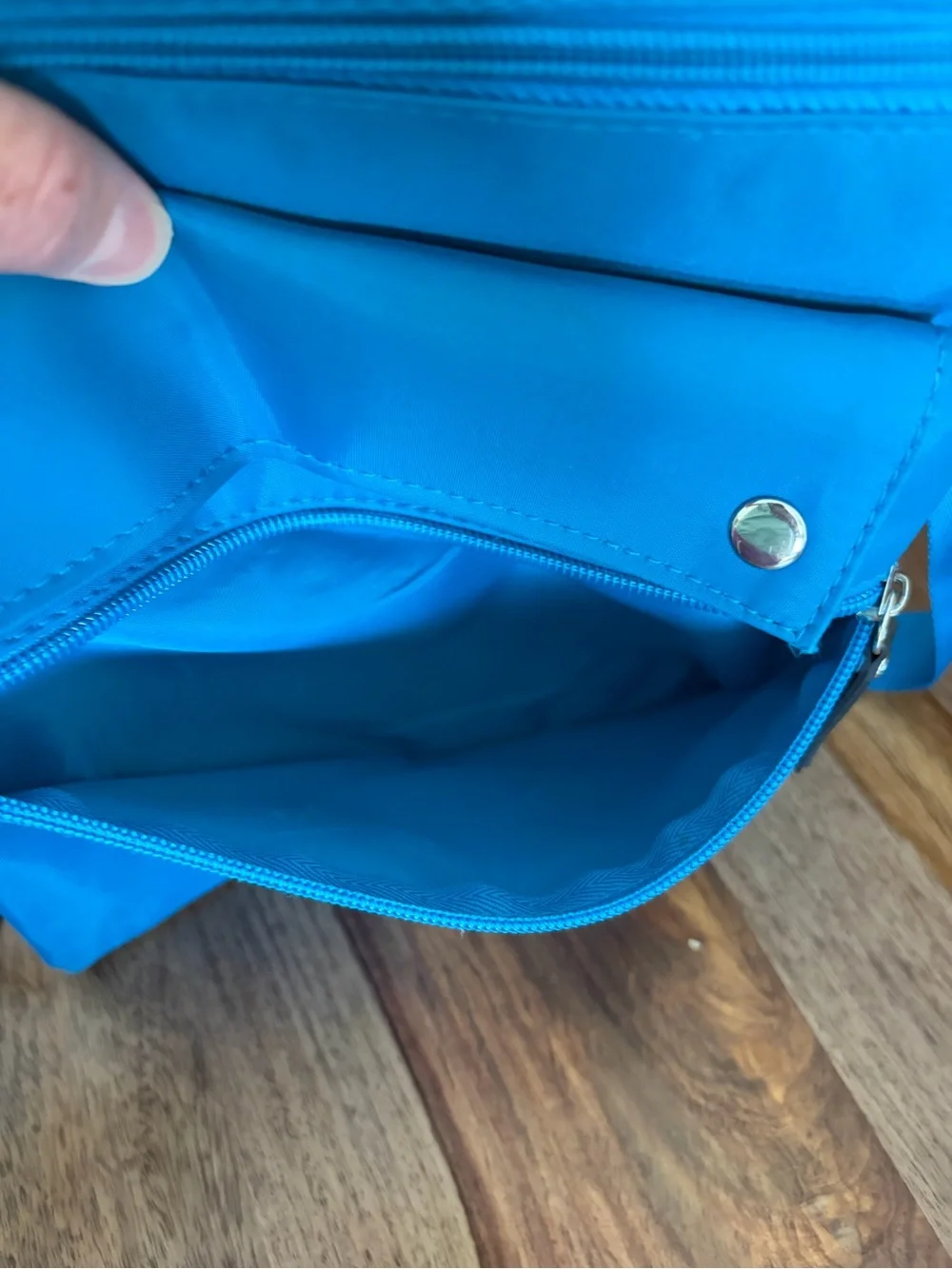 Scansafe Blue Crossbody Nylon Organizer Bag